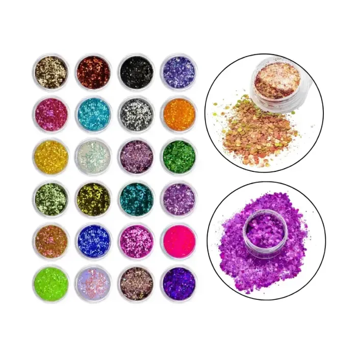 Kit Glitter Flocado Mix 24 Cores Girl Fatale.webp