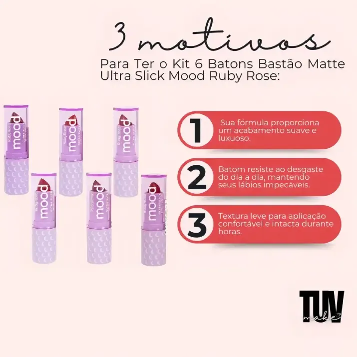Batom Ruby Rose Matte Ultra Slick Mood Cores Lindas Cor 04-showy-5.webp