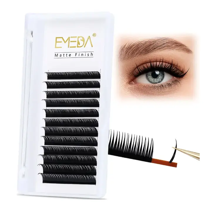 [CI0802] GreiceSpa Emeda Premium - Wet Lash - 4D - Preto (4D, 0.05, Mix 9-15)