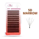 Cílios Fadvan 5D W - 0.07 Curvatura D - Marrom