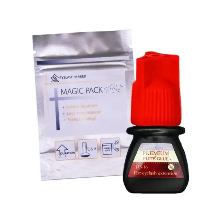 [CI0993] Cola Extensão Cílios Elite HS-16 3ml Secagem Rápida Preta