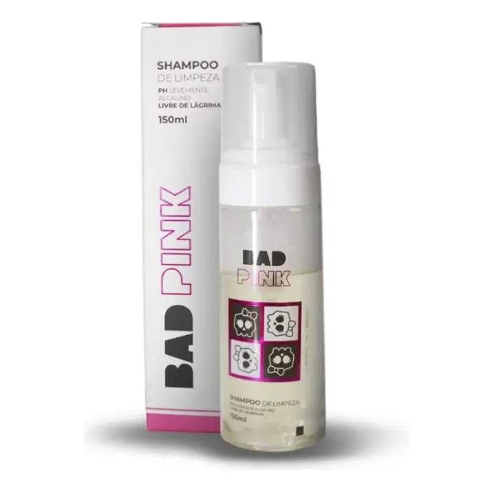 [CI1002] Espuma Mousse Shampoo De Limpeza Bad Pink