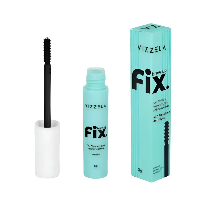 Gel Fixador Sobrancelhas Vizzela Brow Up Fix Incolor 3g Alta Fixação