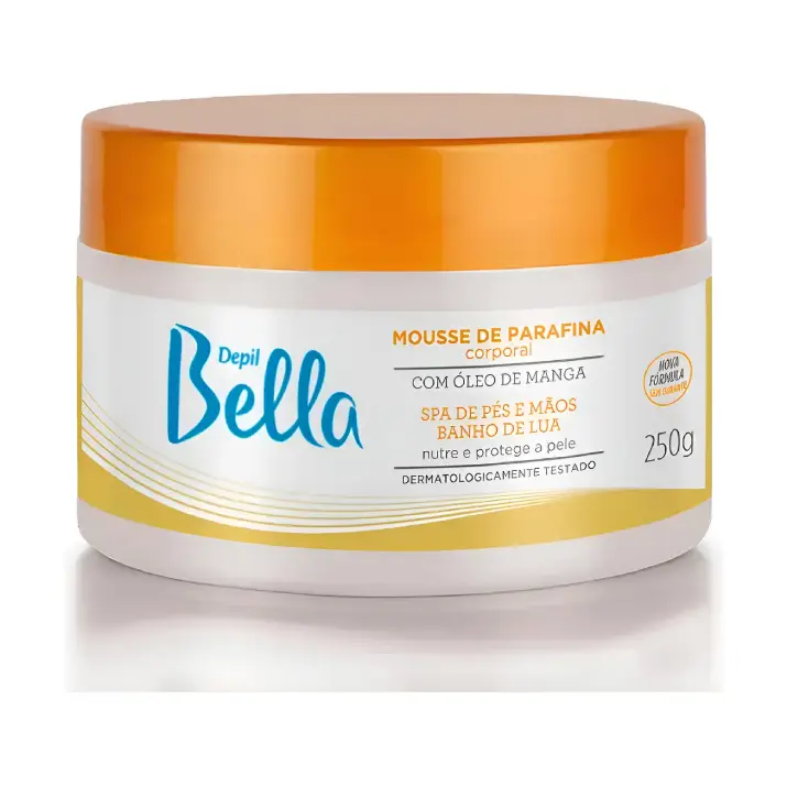 [DE0003] Mousse De Parafina Hidratante Óleo De Manga Depil Bella 250g Normal