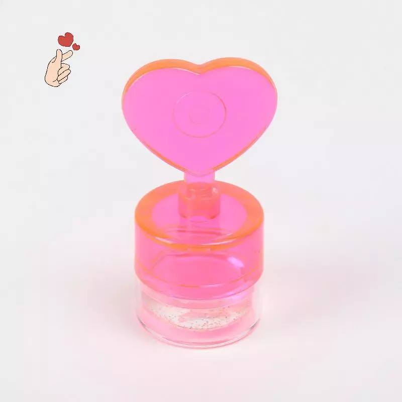 [UN0013] Carimbo de Decoração Francesinha com Glitter para Unhas (rosa)