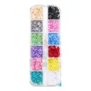 Decoração Floral para Unhas caixa com 12 cores