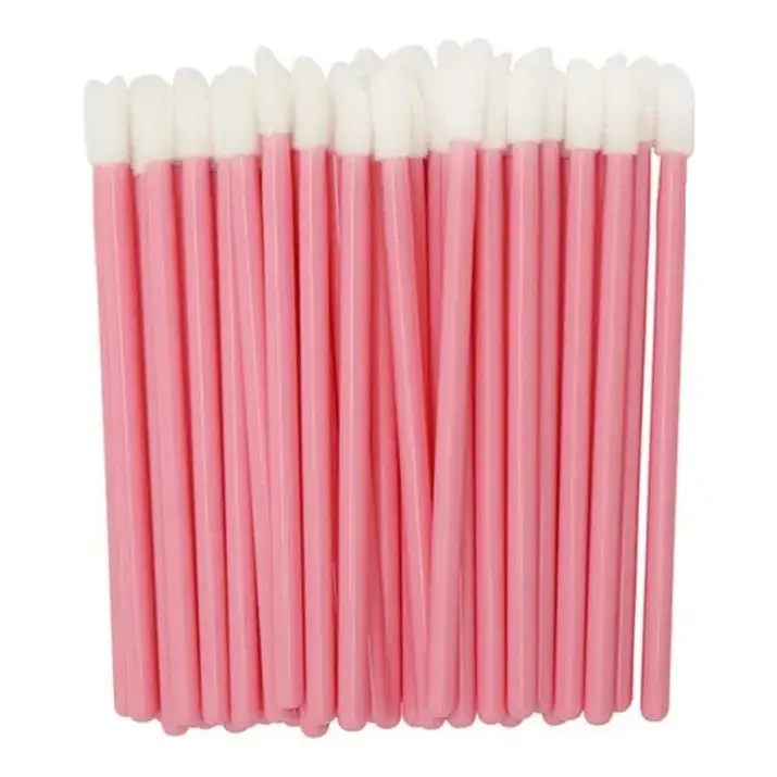 [DC0002] Pincéis Bastões descartáveis Pacote 50 unidades (Rosa)